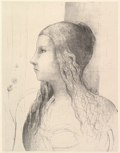 Brunilda (El crepúsculo de los dioses) (1894) de Odilon Redon