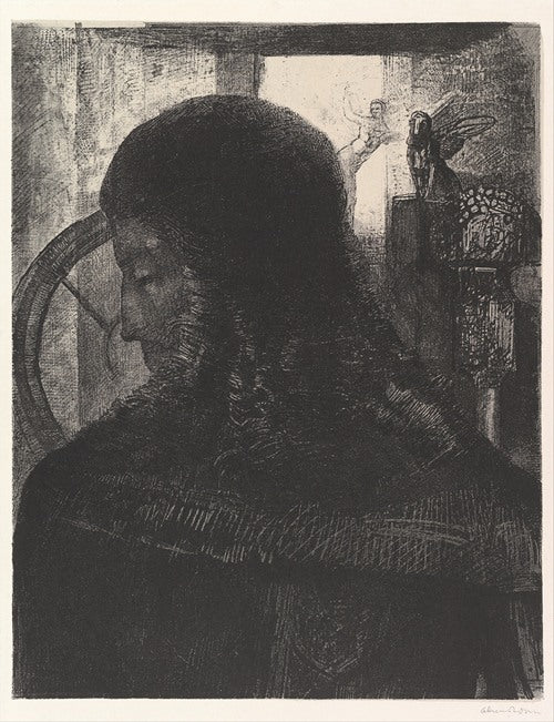 El viejo caballero (1896) de Odilon Redon