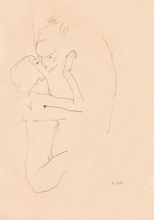 El beso de Egon Schiele