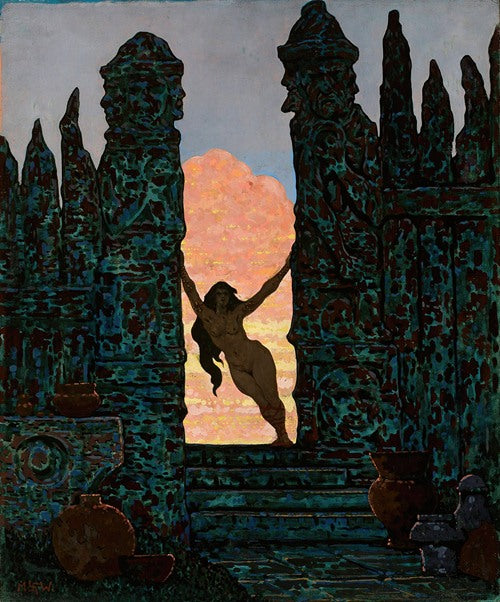 Entrada sagrada al lugar misterioso eslavo (1920) de Marian Wawrzeniecki