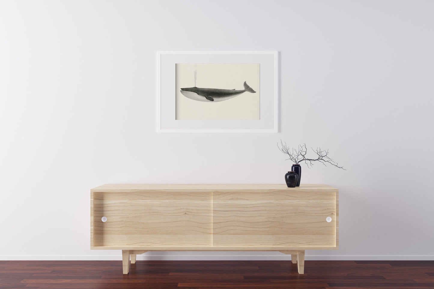 Classic Vintage Whale Poster