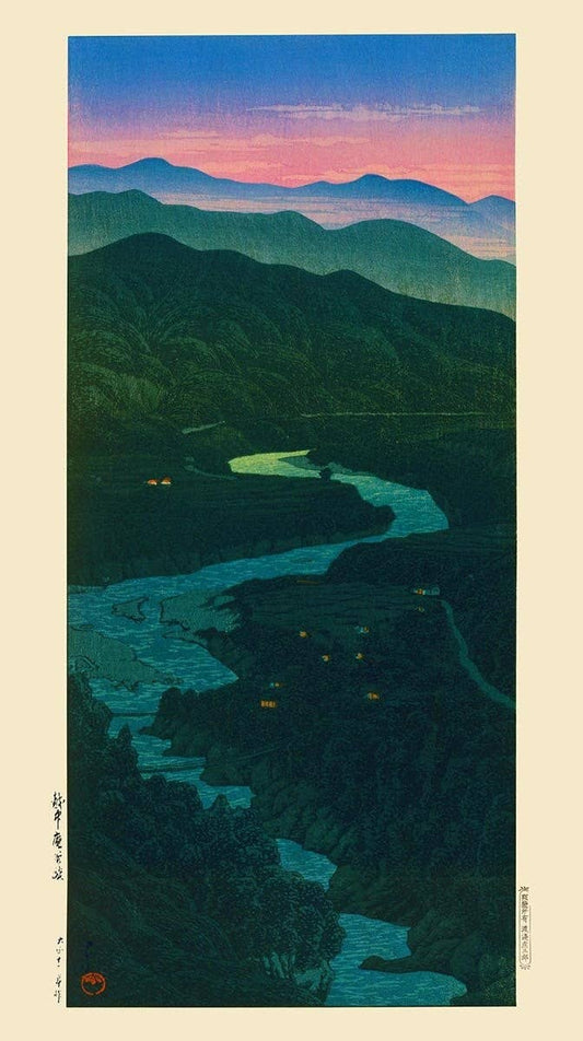 Ioridani Pass, Etchu by Hasui