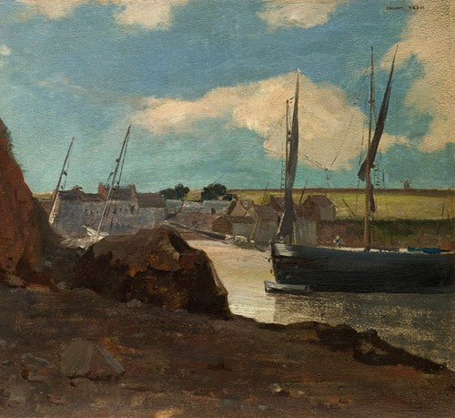 El puerto de Morgat (1882) de Odilon Redon