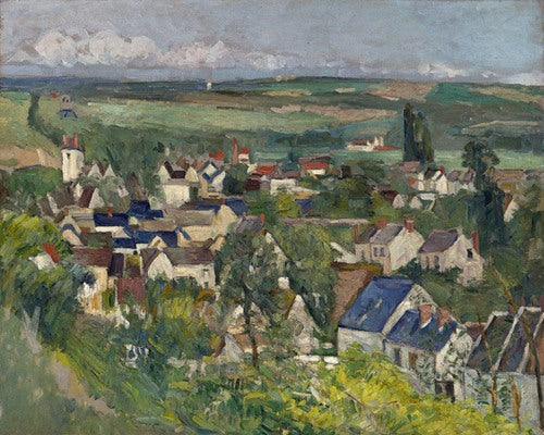 Auvers, Vista panorámica (1873) de Paul Cézanne