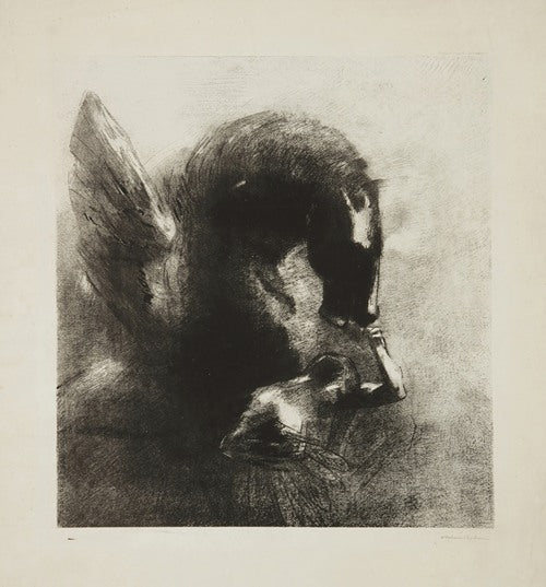 Pégase captif (1889)  by Odilon Redon