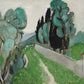 Paysage avec cyprès et oliviers aux environs de Nice (1918)