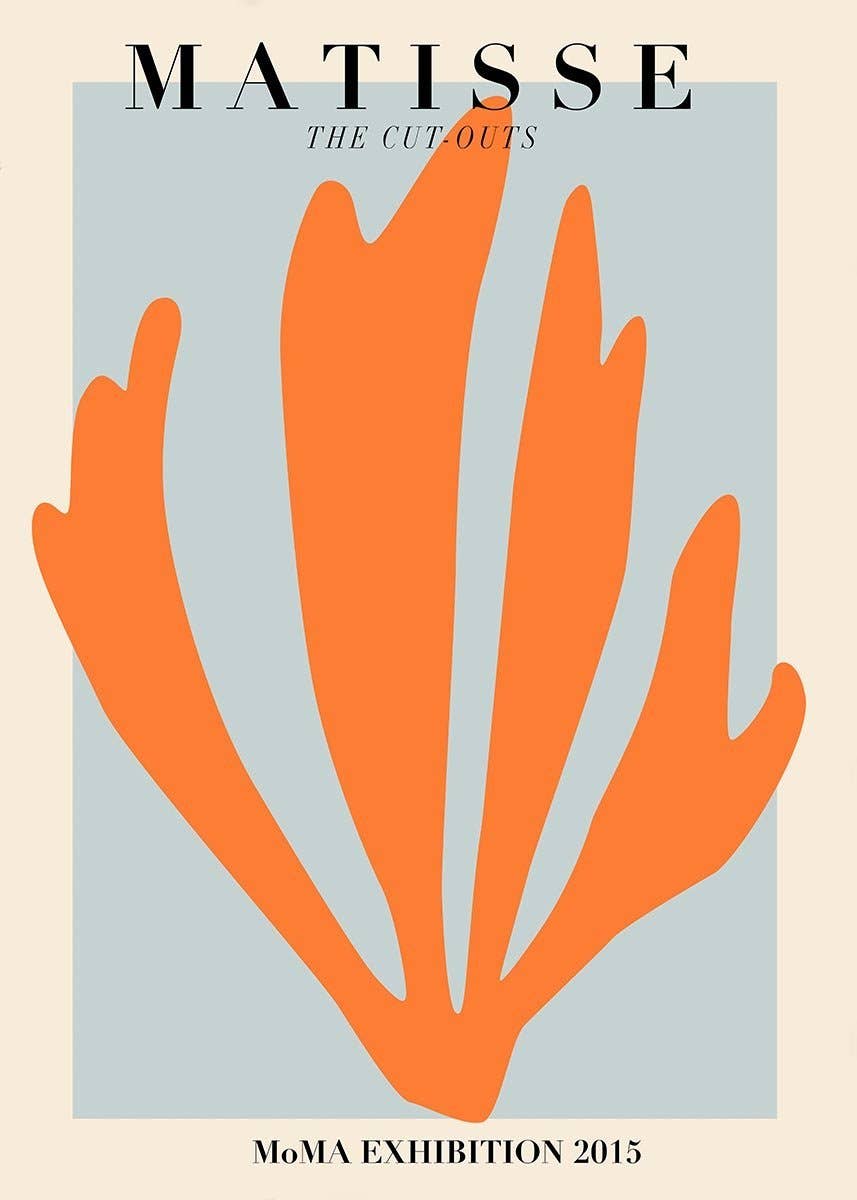 Henri Matisse, The Cut Outs, MoMA, NYC 2015 (Orange & Blue)