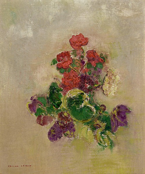 Florero Fleurs sans de Odilon Redon