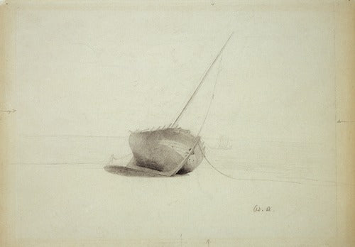 Barco en la playa (ca. 1865 – 1869) de Odilon Redon