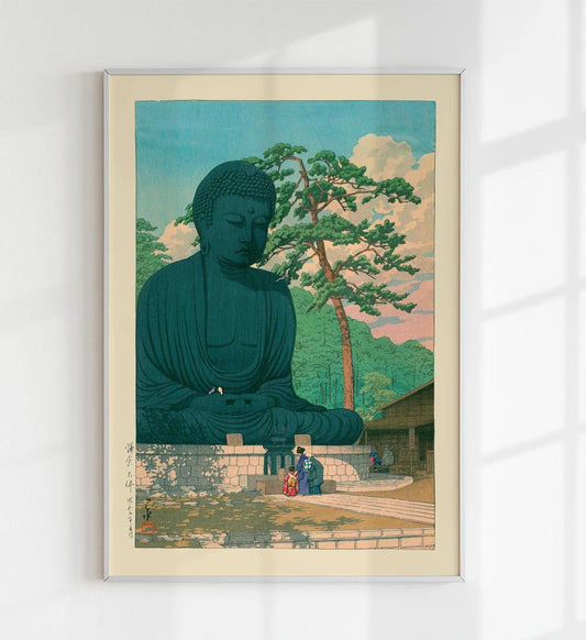 Great Buddha at Kamakura by Hasui