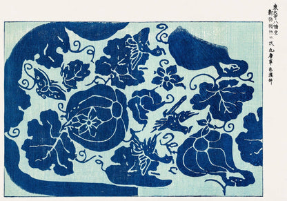 Diseño de flores azules de Taguchi Tomoki