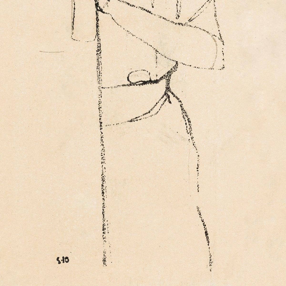 Retrato de una mujer (1910) de Egon Schiele