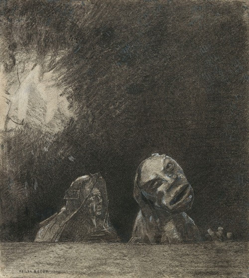 Quasimodo (hacia 1875-1880) de Odilon Redon