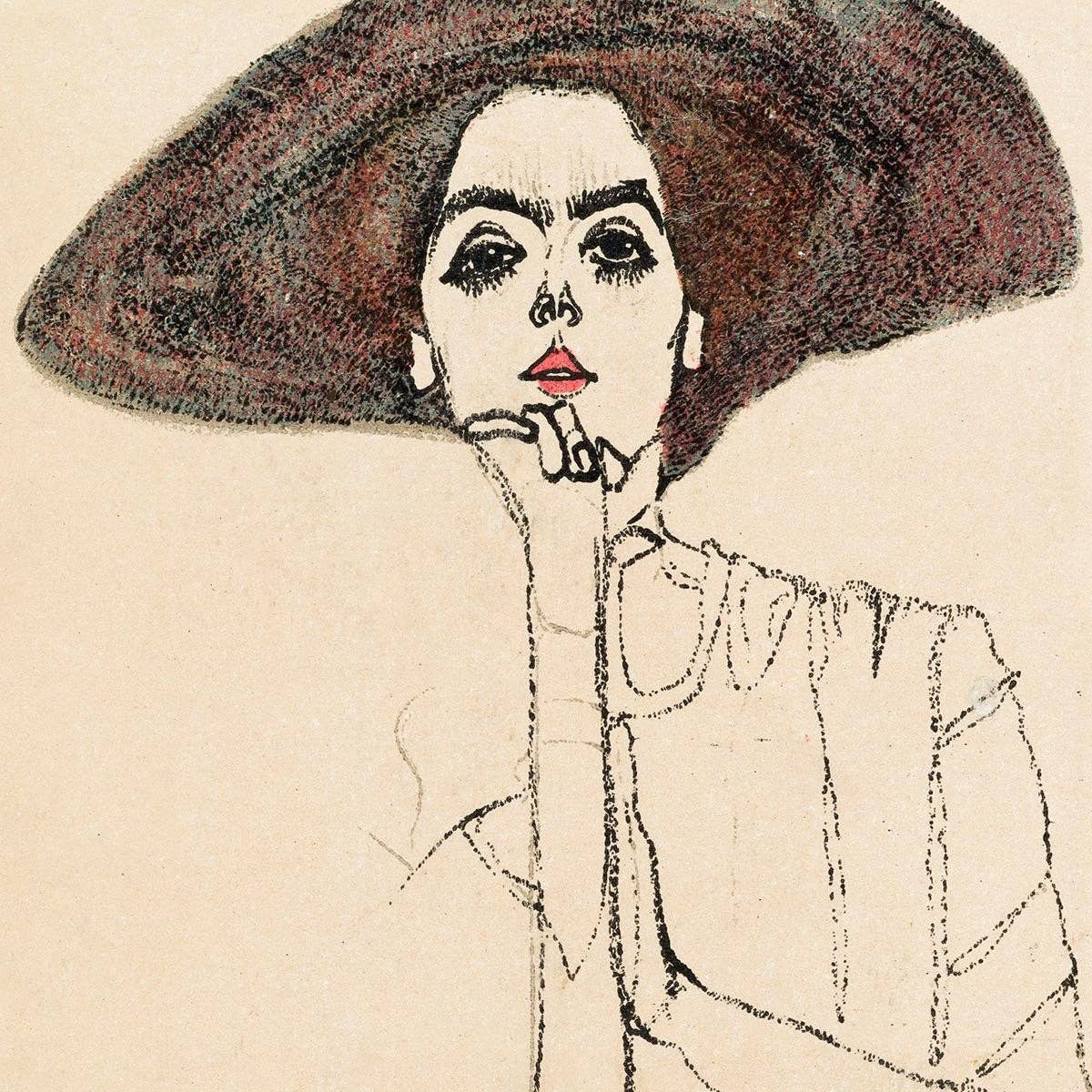 Portrait of a Woman (1910) by Egon Schiele