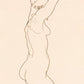 Naked Woman, Back View by Egon Schiele