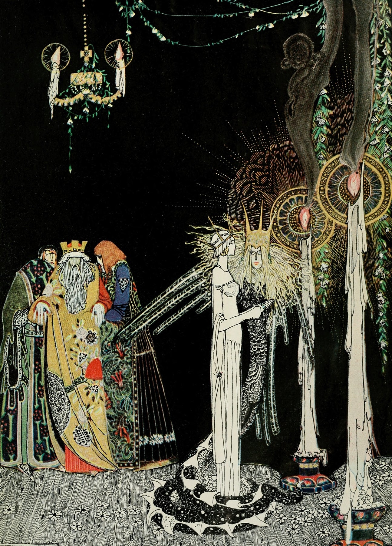 East of the sun and west of the moon pl 08 (1922)  by Kay Rasmus Nielsen