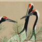 Cranes from Momoyogusa-Flowers by Sekka Poster