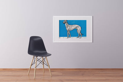 Impresión artística de Greyhound (1912) de Moritz Jung - Greyhound azul