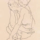 Woman and Girl Embracing by Egon Schiele