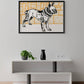 Orange French Bull Dog Art Print