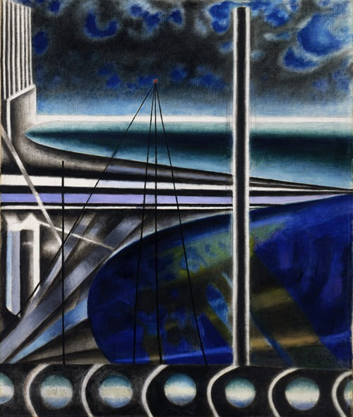 Puerto Metropolitano (ca. 1935-1937) de Joseph Stella