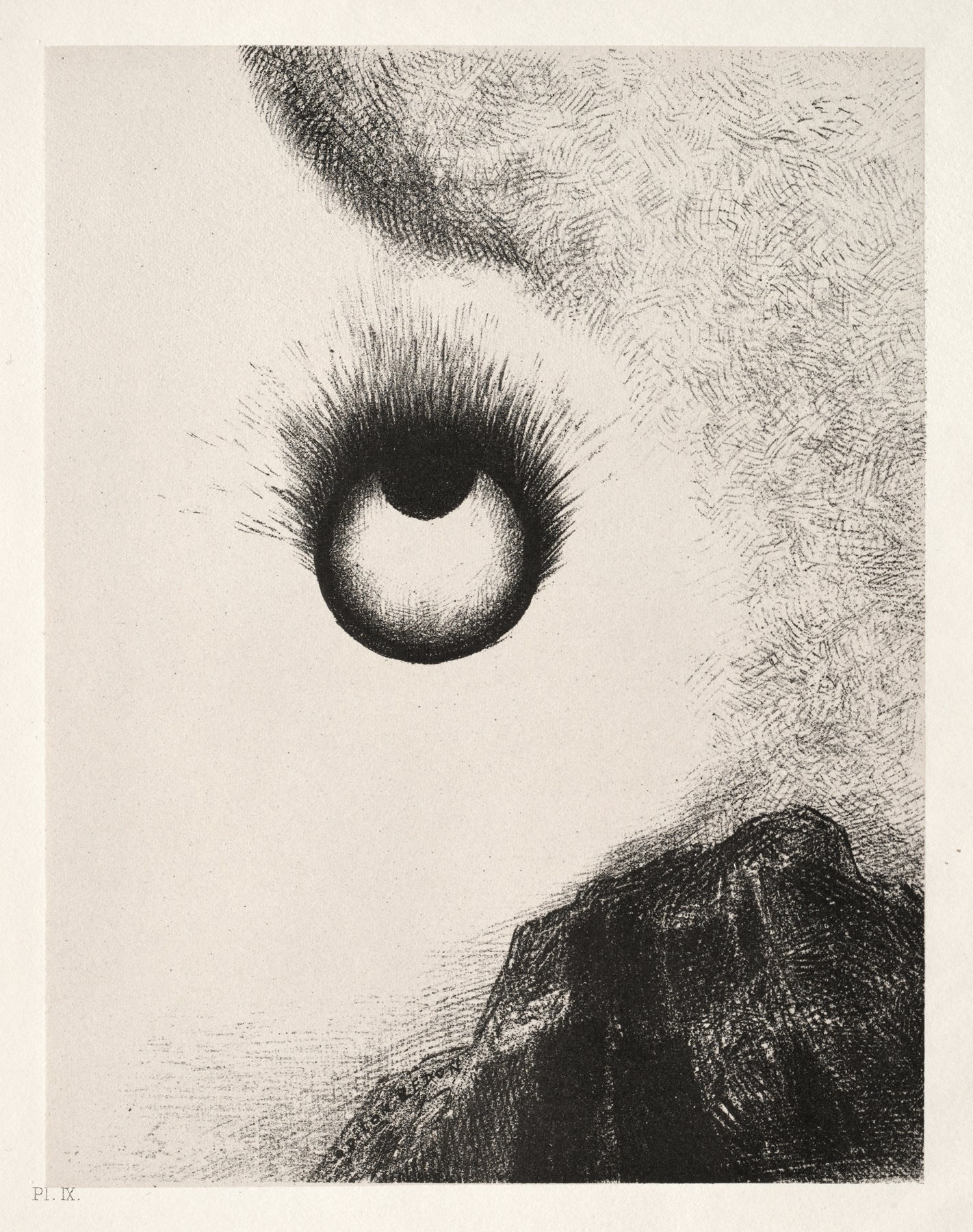 Everywhere Eyeballs are Aflame (1888)  by Odilon Redon