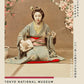 Geisha Playing Samisen Exhibition Poster by Ogawa Kazumasa