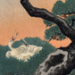 Japanese Crane with babies by Koson Wall Hanging