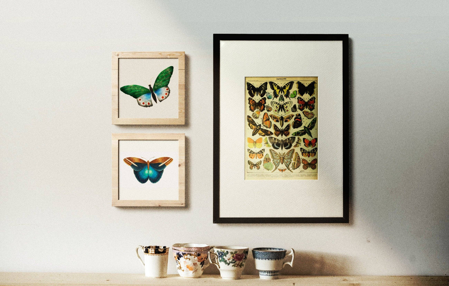 Vintage Butterfly Print I (Papillons A) by Adolphe Millot