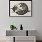 Vintage Sleeping Kitten Poster