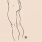 Standing Nude Girl by Egon Schiele