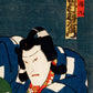 Japanese Actor with Blue Kimono by Toyohara Kunichika