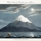 El Etna, nevado, a la luz de la luna. Aguatinta color, 1815