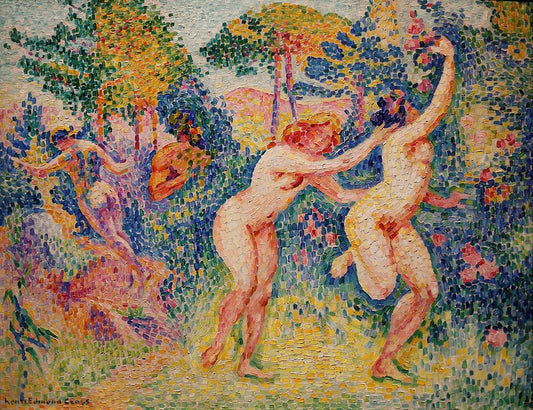 Dos ninfas corriendo de Henri-Edmund Cross