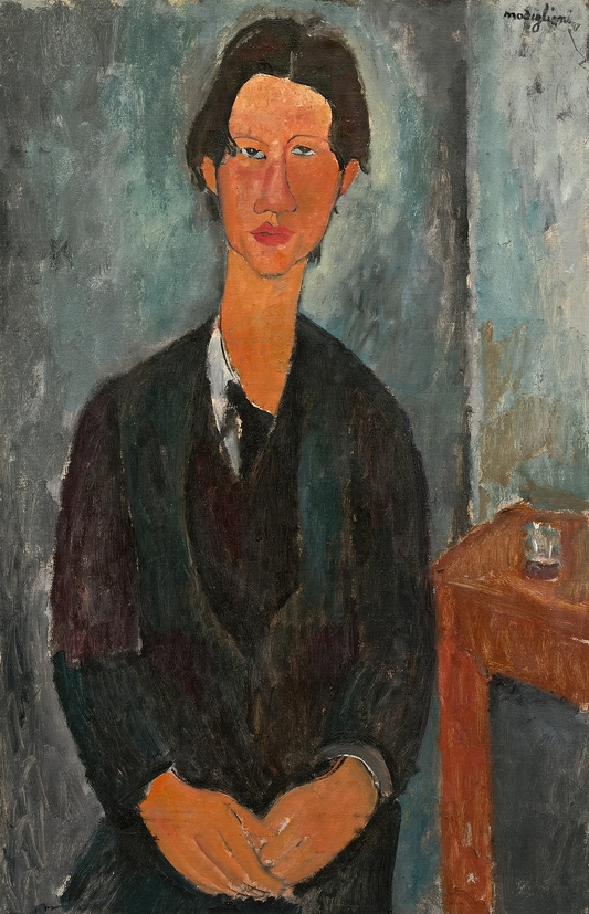 Famoso cuadro Chaîn Soutine (1917) de Amedeo Modigliani.