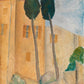 Amedeo Modigliani's Cypresses and Houses at Cagnes (Cypres et maisons &agrave; Cagnes) (1919)