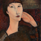 Amedeo Modigliani's Adrienne (Woman with Bangs) (1917) famous painting.