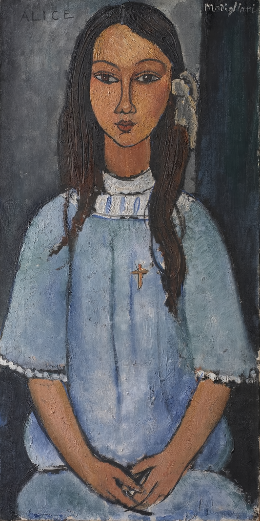 El famoso cuadro de Alicia de Amedeo Modigliani (1916-1919).