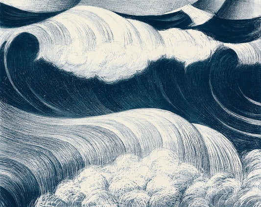 The Wave (1917) by C. R. W. Nevinson