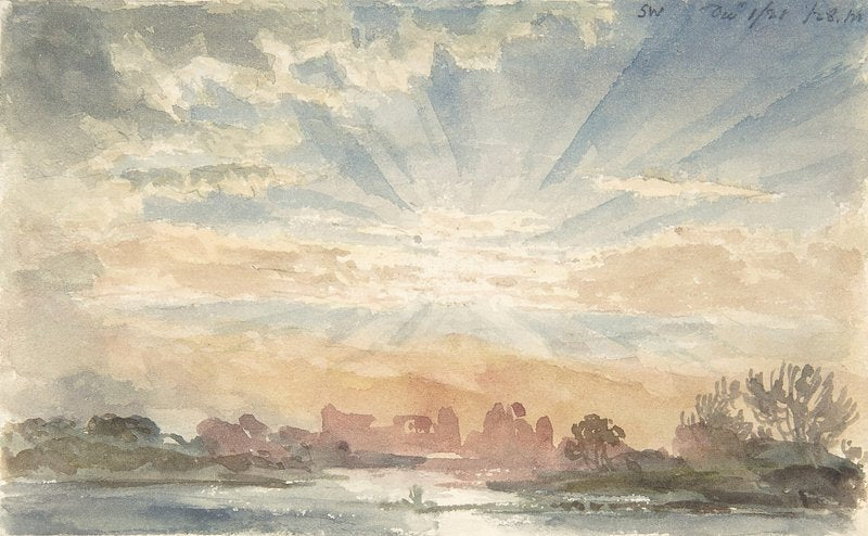 Landscape with Rising Sun, by Joseph Michael Gandy