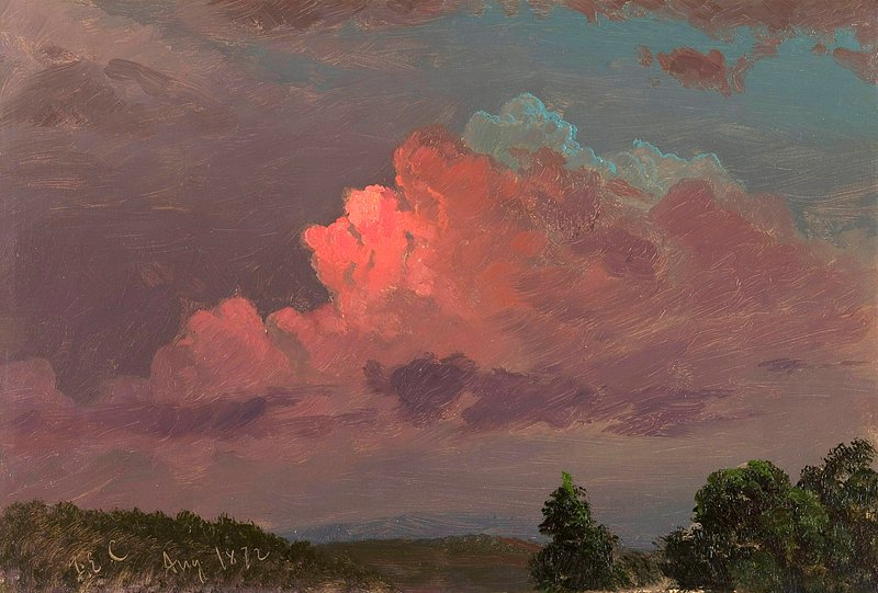 Nightfall near Olana, by Frederic Edwin Church