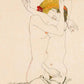 Two Women Embracing by Egon Schiele