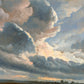 Study of Clouds with a Sunset near Rome (1786-1801) painting in high resolution by Simon Alexandre Clément Denis