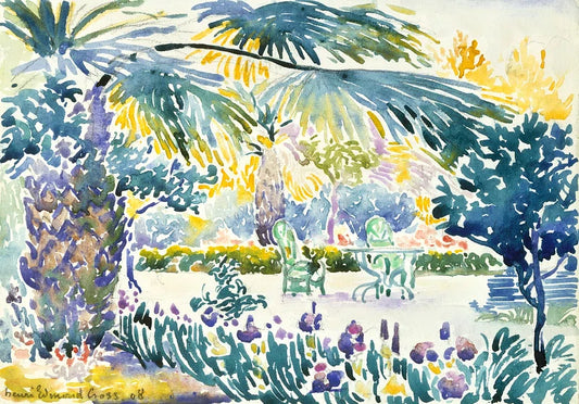 Garden of the Painter at Saint Clair (1908) by Henri-Edmond Cross