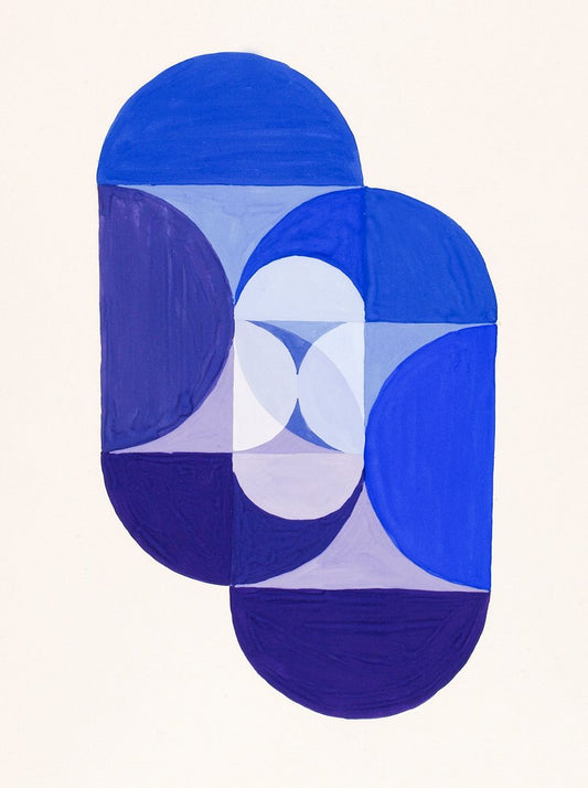 Llave azul, de la serie La base matemática de las artes (ca. 1934) de Joseph Schillinger