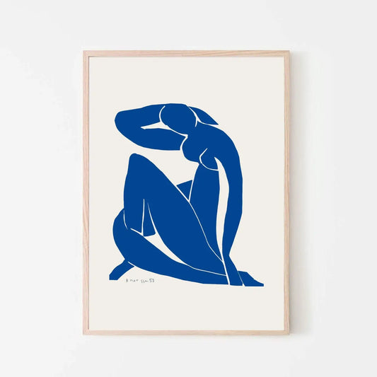 Desnudo azul II de Henri Matisse Descarga digital - Matisse Desnudo azul, Matisse Lámina artística, Henri Matisse Nu Bleu, Póster de arte de Matisse, Henri Matisse, Decoración del hogar Descarga digital Arte de pared