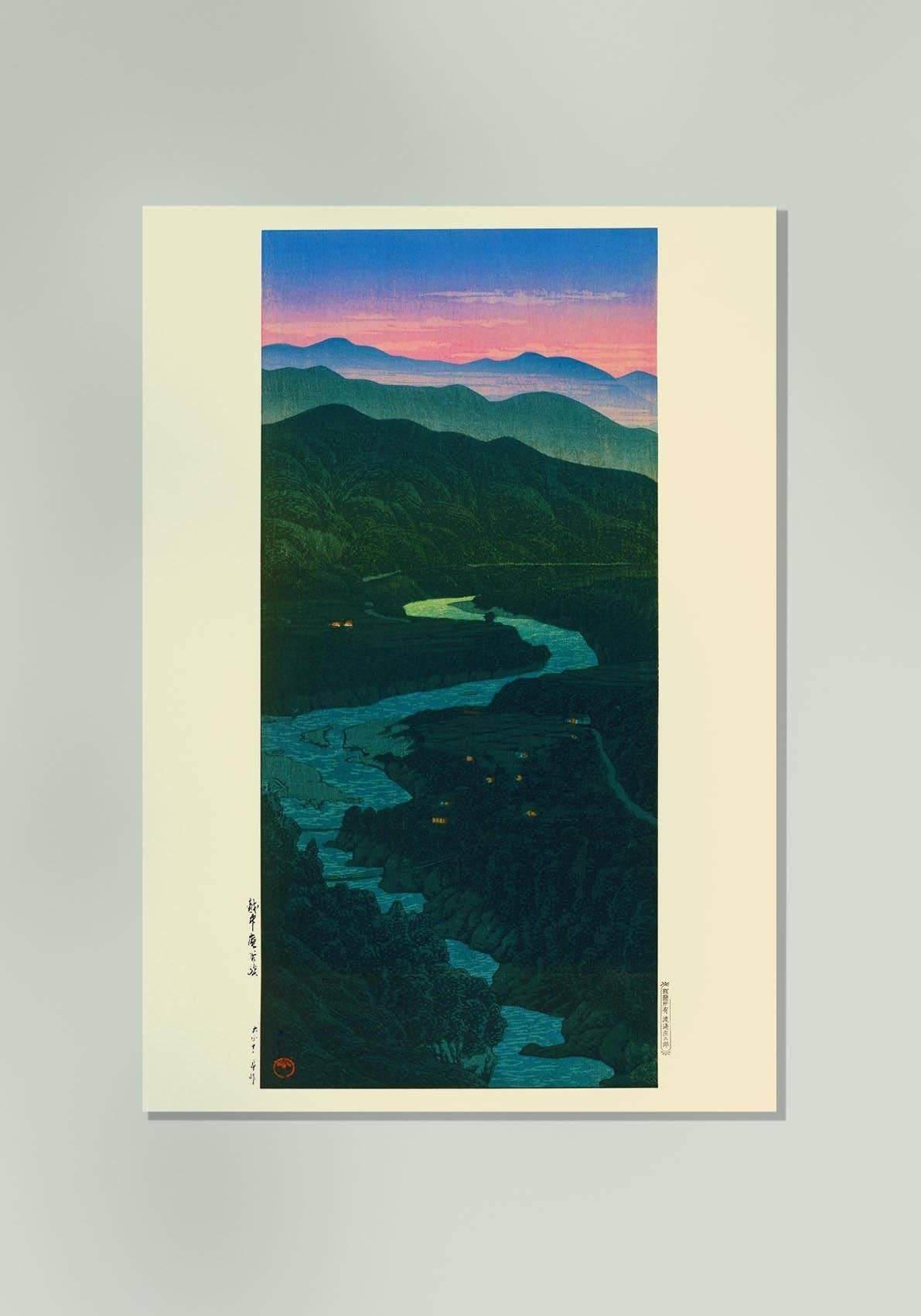 Ioridani Pass, Etchu by Hasui