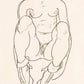 Torso of a Seated Woman with Boots by Egon Schiele