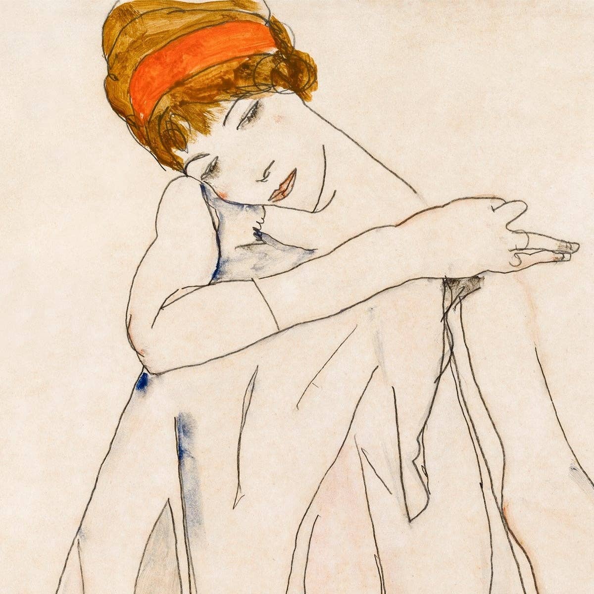 The Dancer (Die Tänzerin), 1913 by Egon Schiele