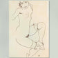 Naked Lady in Lingerie by Egon Schiele